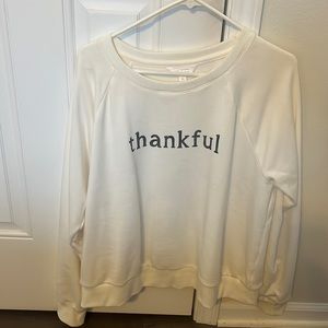 Lauren Conrad soft crème color crewneck